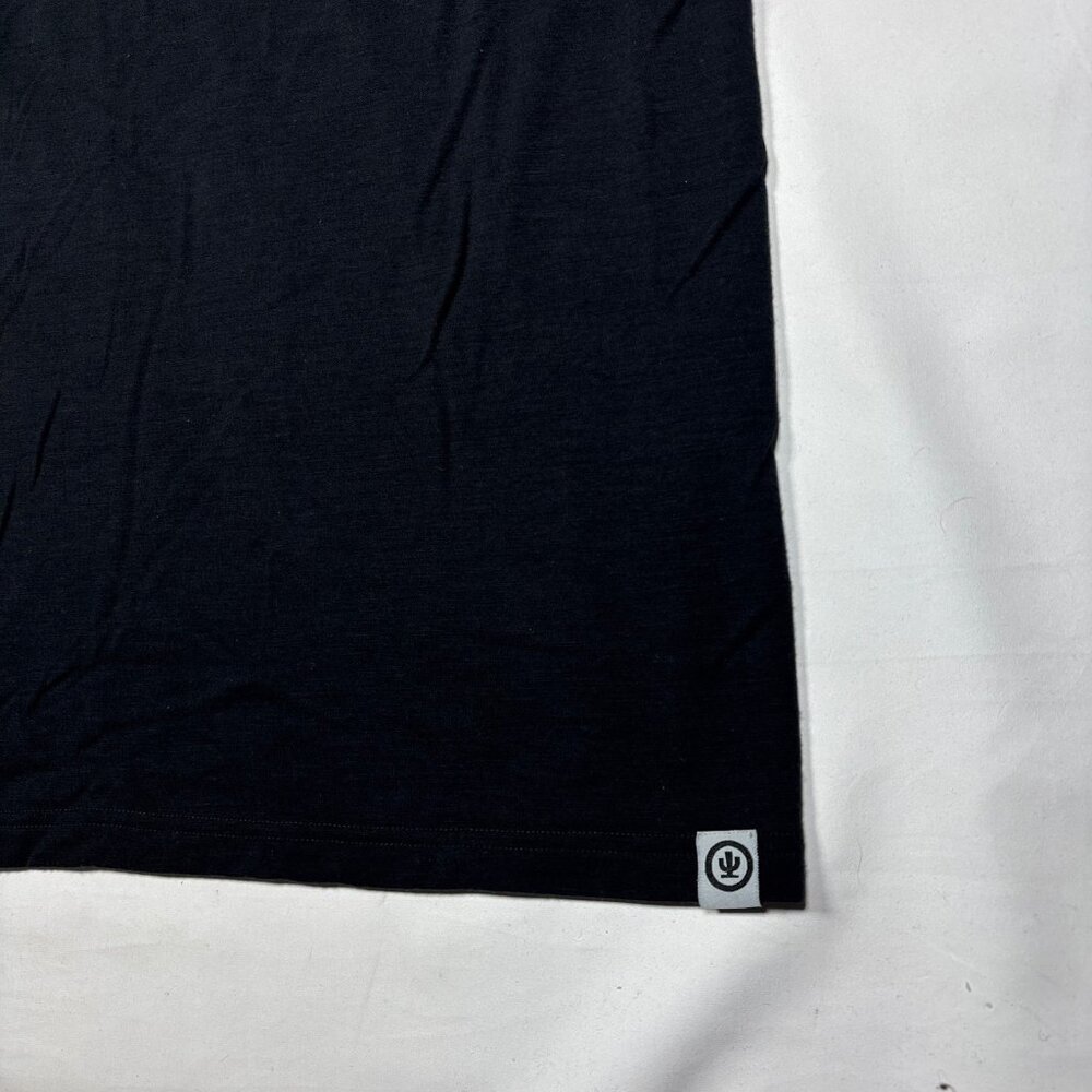 Cactus Outdoor New Zealand Merino Wool Blend Black Short Sleeve T-Shirt Mens 3XL - Picture 2 of 8